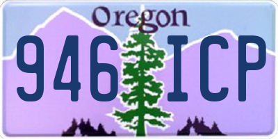 OR license plate 946ICP