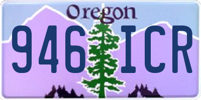 OR license plate 946ICR