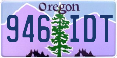 OR license plate 946IDT