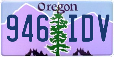 OR license plate 946IDV
