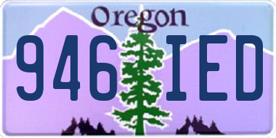 OR license plate 946IED
