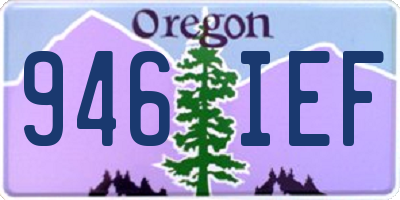 OR license plate 946IEF