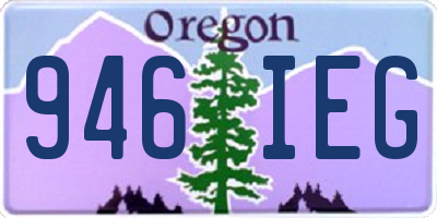 OR license plate 946IEG