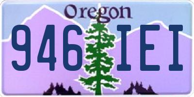 OR license plate 946IEI