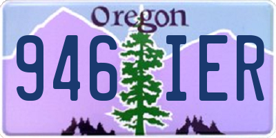 OR license plate 946IER