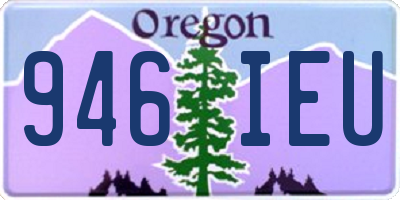 OR license plate 946IEU