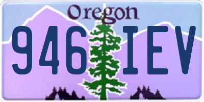 OR license plate 946IEV