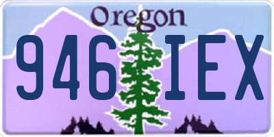 OR license plate 946IEX