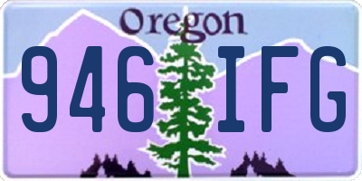 OR license plate 946IFG