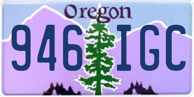 OR license plate 946IGC