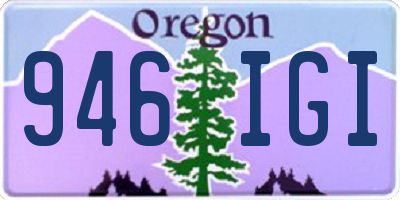 OR license plate 946IGI
