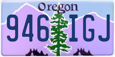 OR license plate 946IGJ