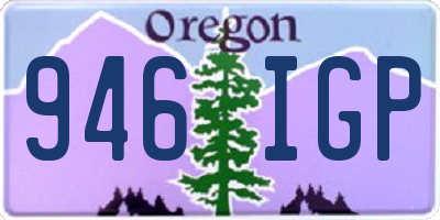 OR license plate 946IGP