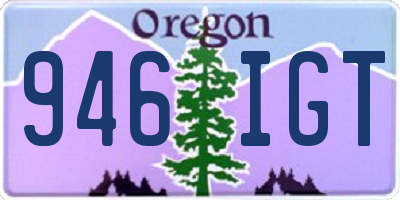 OR license plate 946IGT