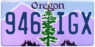 OR license plate 946IGX