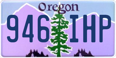 OR license plate 946IHP