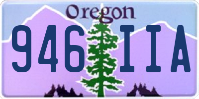 OR license plate 946IIA