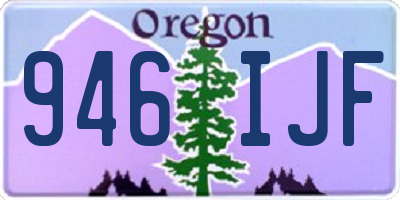 OR license plate 946IJF