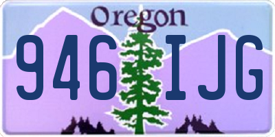 OR license plate 946IJG