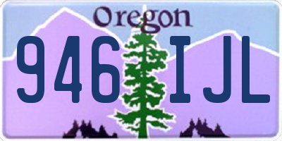 OR license plate 946IJL