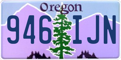 OR license plate 946IJN