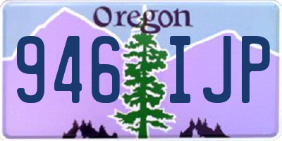 OR license plate 946IJP