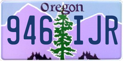 OR license plate 946IJR