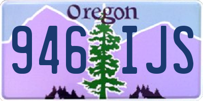 OR license plate 946IJS