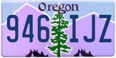 OR license plate 946IJZ