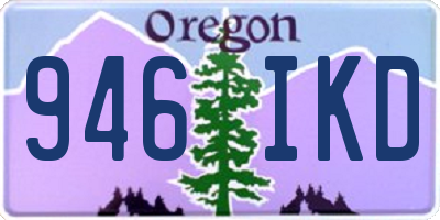 OR license plate 946IKD