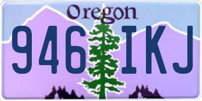 OR license plate 946IKJ
