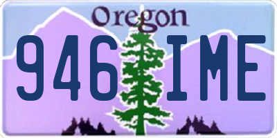 OR license plate 946IME