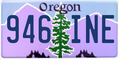 OR license plate 946INE