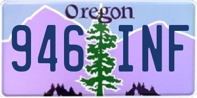 OR license plate 946INF