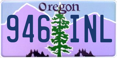 OR license plate 946INL