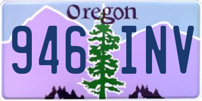 OR license plate 946INV