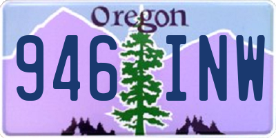 OR license plate 946INW