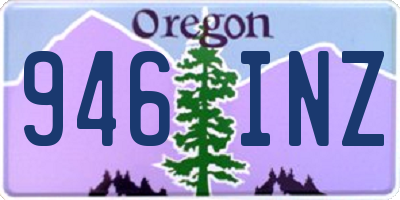 OR license plate 946INZ