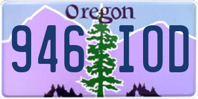 OR license plate 946IOD