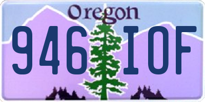 OR license plate 946IOF