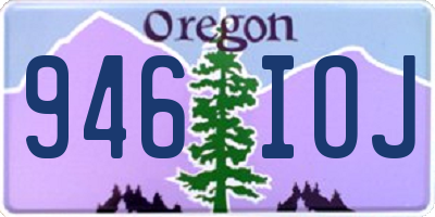 OR license plate 946IOJ