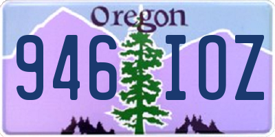 OR license plate 946IOZ