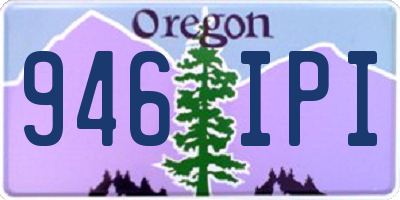 OR license plate 946IPI