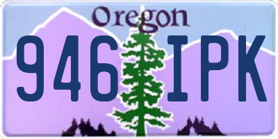 OR license plate 946IPK