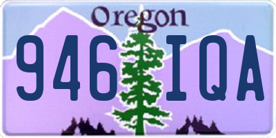OR license plate 946IQA