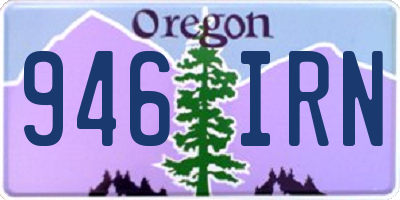 OR license plate 946IRN
