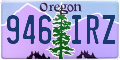 OR license plate 946IRZ