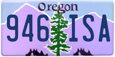 OR license plate 946ISA