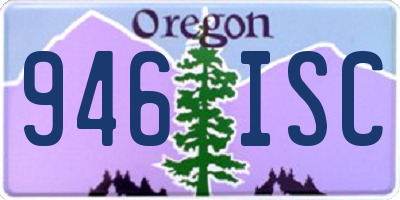 OR license plate 946ISC
