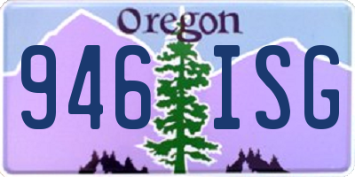 OR license plate 946ISG